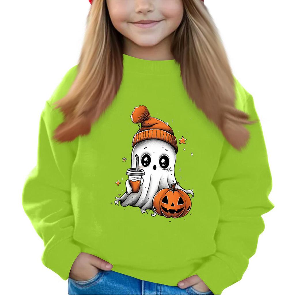 Halloween Dag Jenter Rund Hals Gensere For Barn Trykte Baby Topper