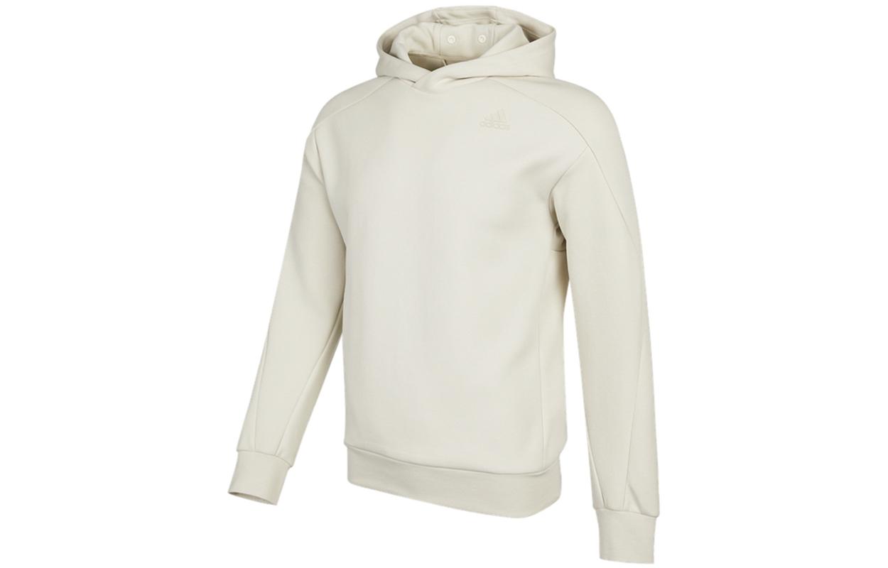 Adidas Sweatshirts Men s Ecru Hooded Moderate Regular H39297 XXL