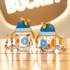Nieuwe 250/300ml Waterbeker met Tuit Cartoon Draagbaar met Handvat Waterflessen Siliconen Rietje Lekkend Rietje Mooi Flesje Kinderen