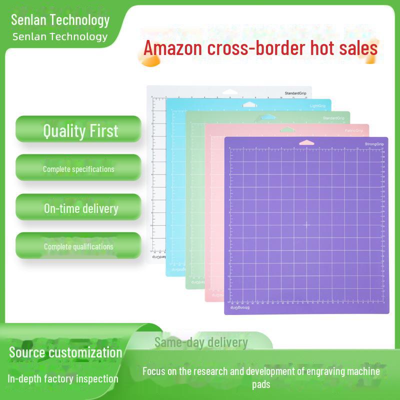 

Multicolor PVC 12x12 Inch Sticky Plotter Pad - Manual DIY Cutting Mat