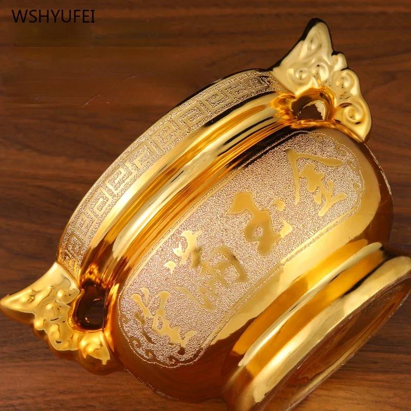 1 Pc Ceramics Aromatherapy Stove Buddhist Tools and Supplies Home Decoration Pray for Auspiciousness Ensuring Safety Offering