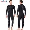 3MM Wetsuit Men's Wet One-piece Thermal Long-sleeved Waterproof Female Snorkeling Swimsuit
