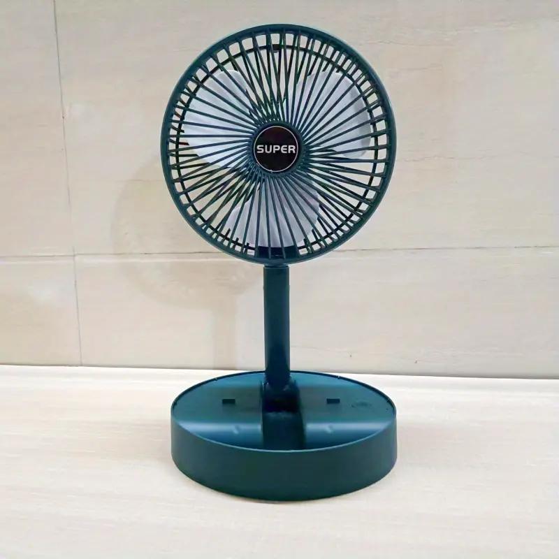Ventilátor klimatizace Skládací elektrické ventilátory USB dobíjecí letní chladicí ventilátor 2000 mAh Přenosný nízkohlučný stolní skládací ventilátor 1ks