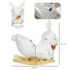 Rabbit Rocking Animal with Sounds and a Safety Harness. 60x33x50cm. White