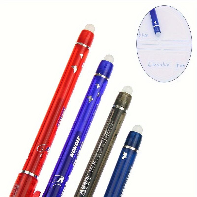 50pcs Erasable Gel Pens -0.5mm Point - Heat &Rub Resistant - Ideal for School & Office Use (30 Refills+3 Pens+2 Eraser)