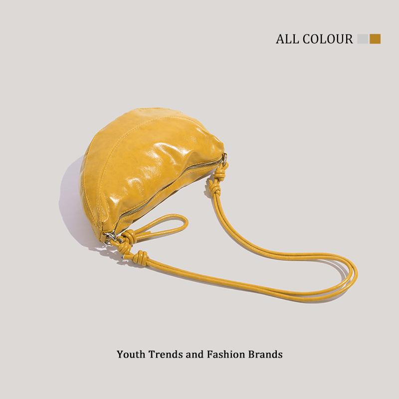 New Niche Fashion Croissant Bag, High-end Sense Versatile Commuter Half-moon Bag, Shoulder Crossbody