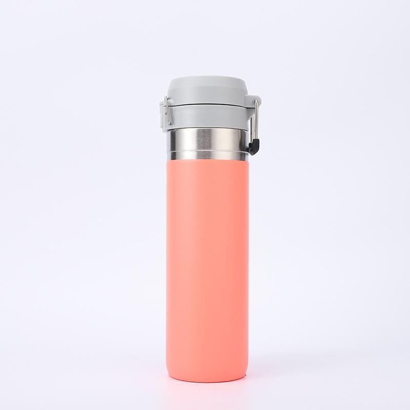 800Ml bounce cover small mouth stainless steel water bottle outdoor sports thermos cup high quality student portable cup