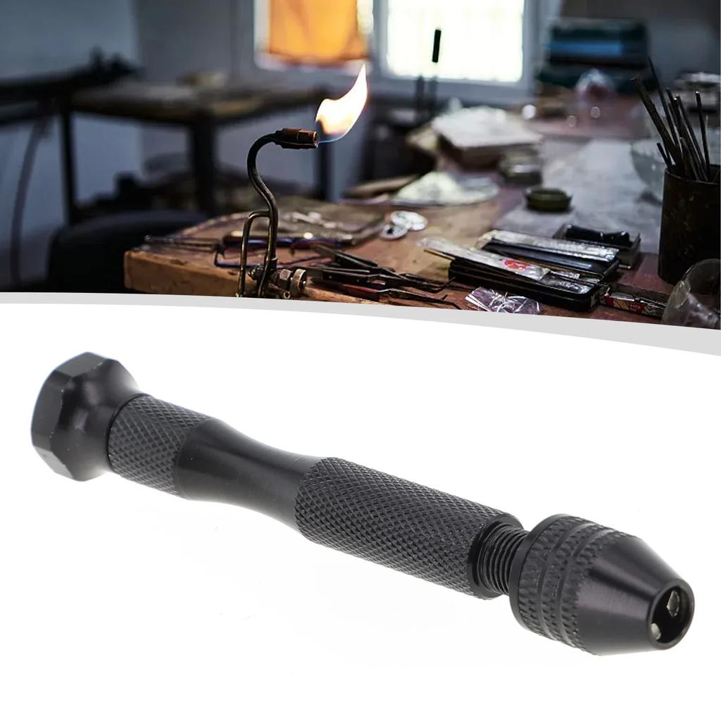 Mini Hand Drill With 0.3-3.2mm Drill Bits Set Woodworking Drilling Tools For Models Hobby DIY Wood Craft Handmade Tools