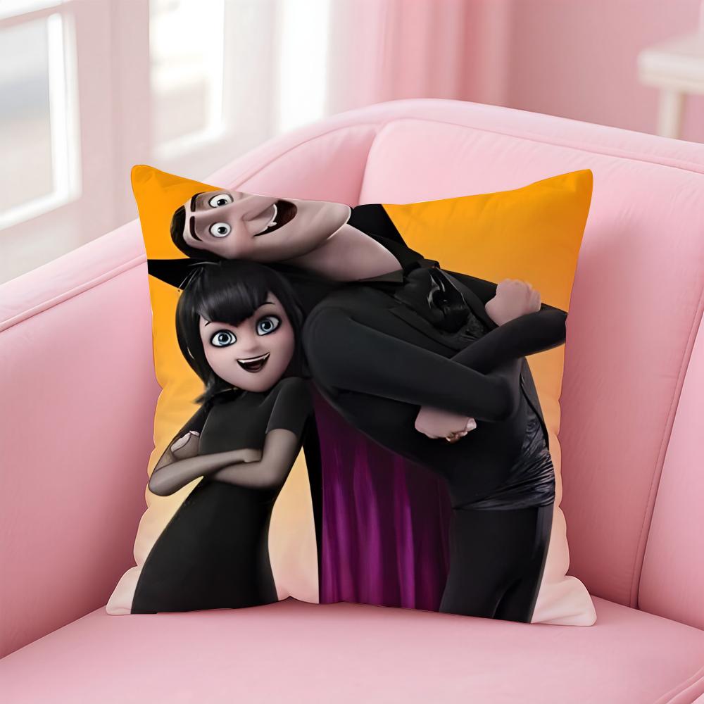 populer anime H-HotelS T-TransylvaniaS Cushion Cover Comfortable Reversible Pillow Cover Ideal for Car Sofa Bedroom & Beyond