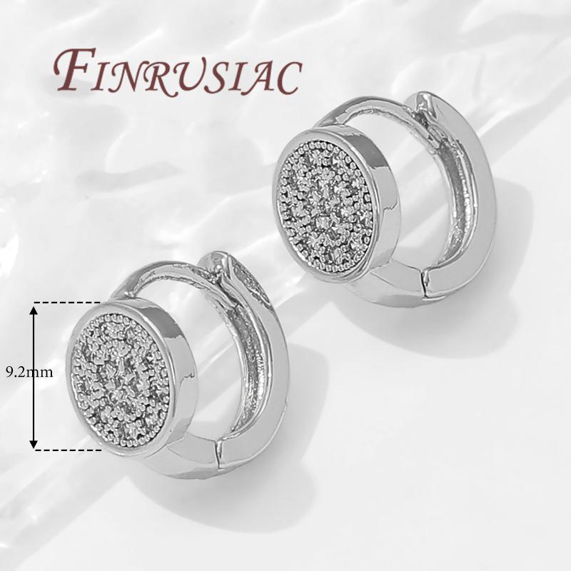 18K Gold Plated Fashion Hoop Earring For Women,Circle Earrings,Jewelry Accessories,Girl Gifts