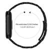 Metal Watch Band for Xiaomi Smart Band 10/9/8 Pearl-Shape Stainless Steel Black Wrist Strap