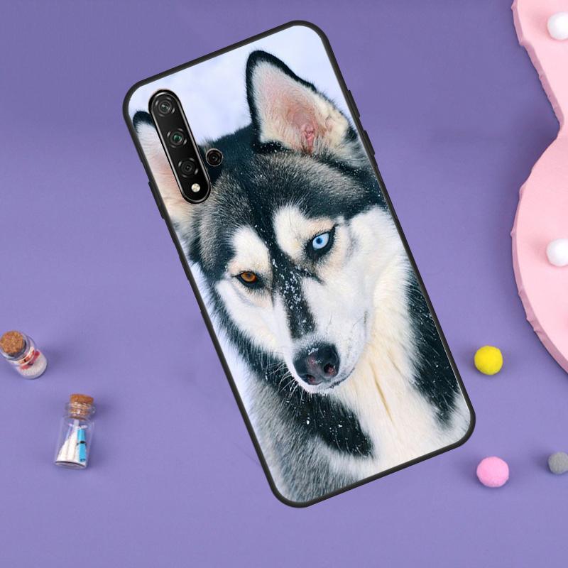 Animal Husky Puppy For Huawei Nova 5T 9 10 SE 7i 8i 11i 12i Y60 Y61 Y70 Y72 Y73 Y90 Y91 P20 P40 P30 Lite Case