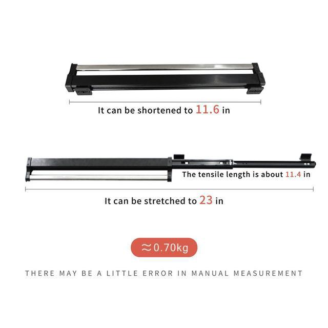 Heavy Duty Pull-Out Closet Valet Rod Adjustable Wardrobe Clothing Rail Top Mount Wardrobe Hanger Rack Bar Ball Bearing Slide