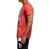 adidas T Shirts Men's Honor Red Crew Neck Moderate Straight Fit FT8837
