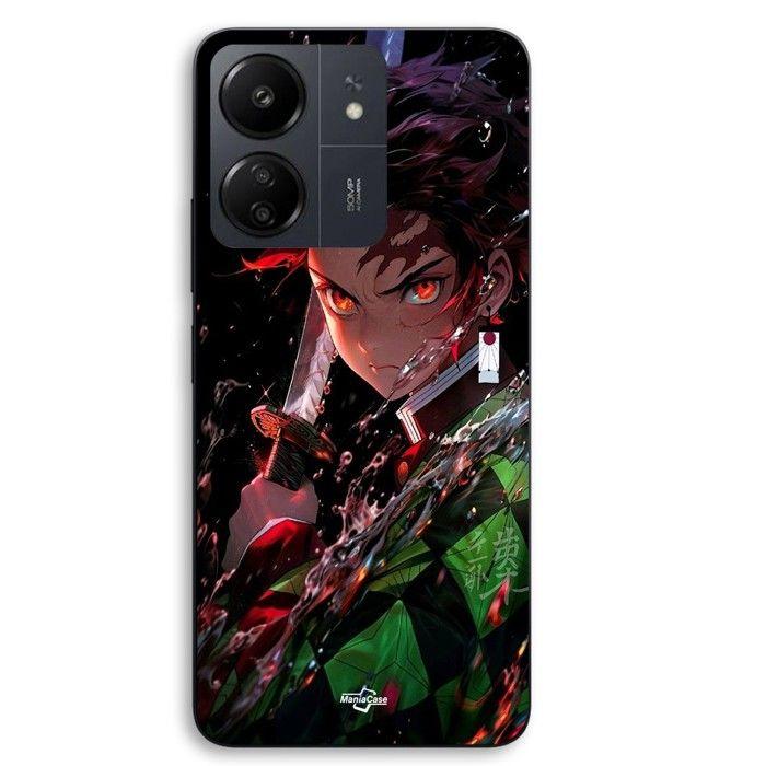 Coque Pour Xiaomi Redmi 13C 4g Demon Slayer Tanjiro Kamado énervé manga anime Maniacase