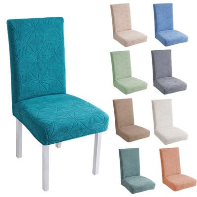 Velvet Chair Cover for Dining Room Stretch Parson Chair Slipcover Removable Washable Seat Protector for Wedding Party Home Restaurant Hotel Banquet