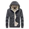 Men's Plush Lamb Fleece Hooded Sweatshirt - Thick, Loose, Warm Cardigan for Autumn and Winter Sports Leisure