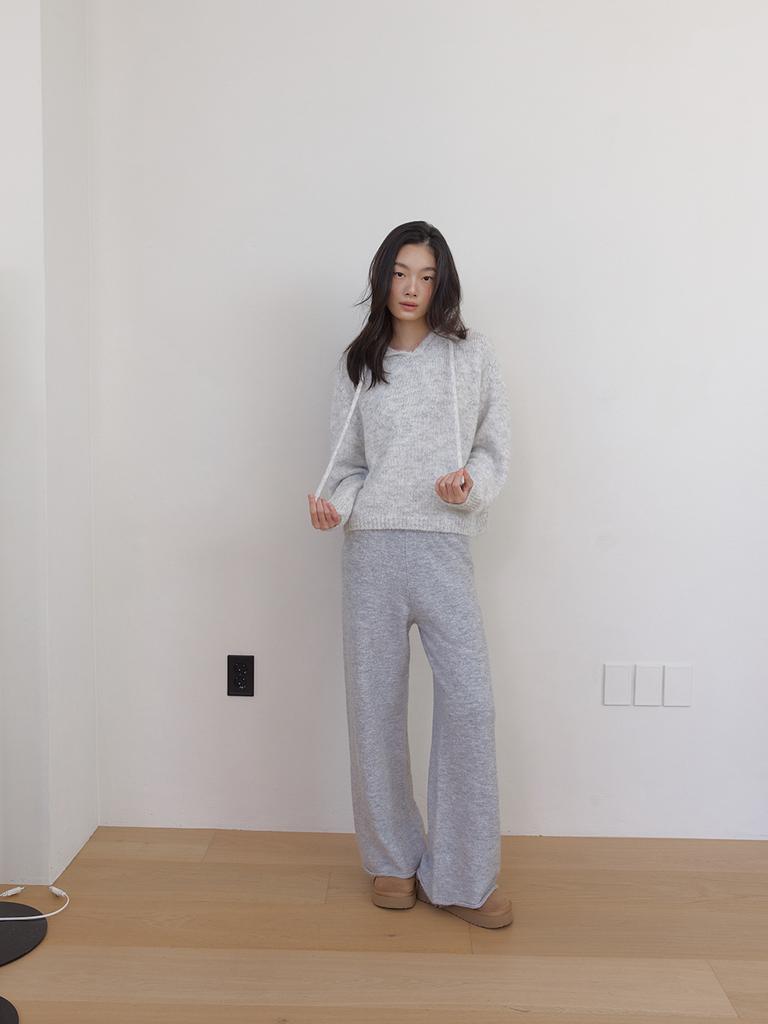 Asula As Basic Wool Knit Hoody (Melange Grey)