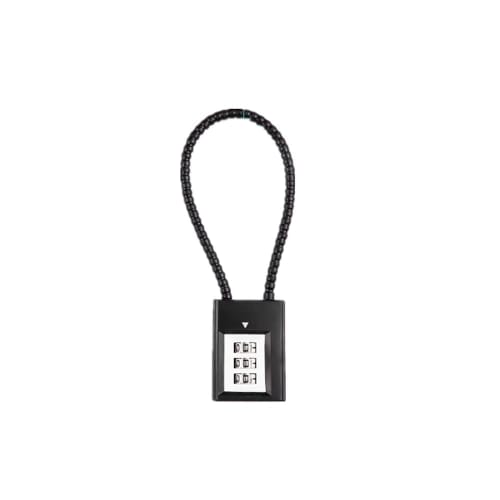 YAVINCOL Wire Lock, Combination Lock, Padlock, Password Lock, Adjustable 3-Digit Combination Password, Auxiliary Lock, Locker Room, Suitcase, Warehous