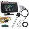 Digital LCD 4 In 1 Fuel Level Gauge + 0-190 Ohm Fuel Level Sensor Water Temperature Oil Pressure Gauge Voltmeter For Car Truck