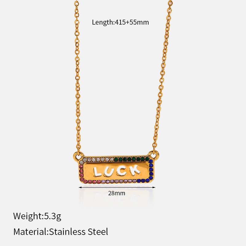 Ocean Titanium Steel Necklace Luxury Minimalist Pendant Chain Durable Sweater Accessory Jewelry Gift for Her