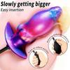 New Colorful Liquid Silicone Anal Plug – Realistic Phallic Design, Suitable for Anal Play and Masturbation (BDSM/Adult Toy #S)
