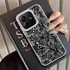 Design Sense Schwarze Spitze Hülle für Xiaomi Redmi Note 9 10 K60 12C A5 10C 13C 9C 9T 14C A1 A2 Plus Rückseite Handyhülle
