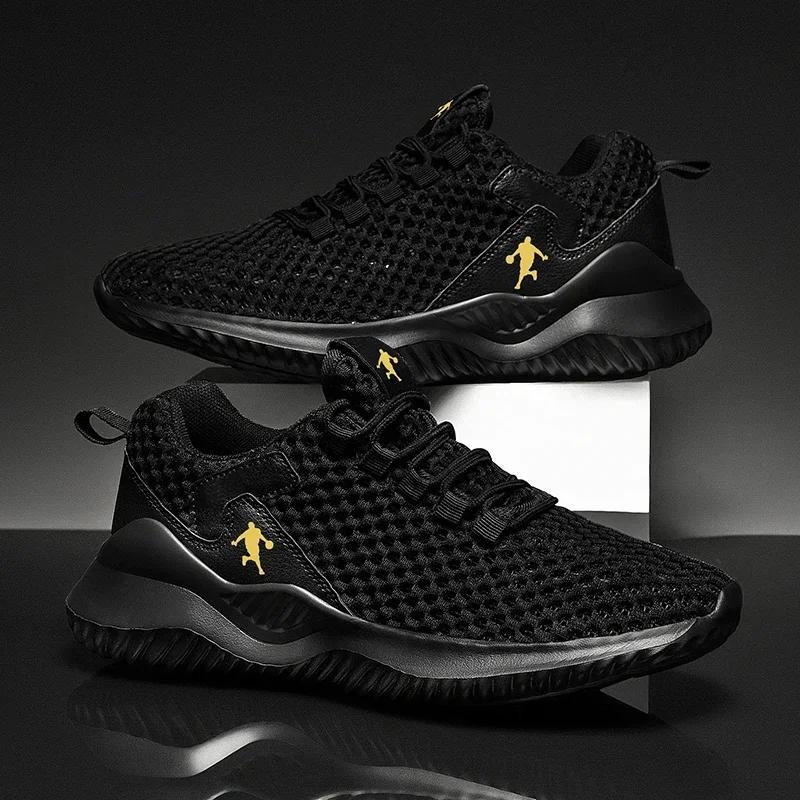 Men Summer Sports Sneakers Breathable LaceUp Mesh Lightwhite Running Shoes Lace Outdoor Walking Shoe Zapatillas Deporte