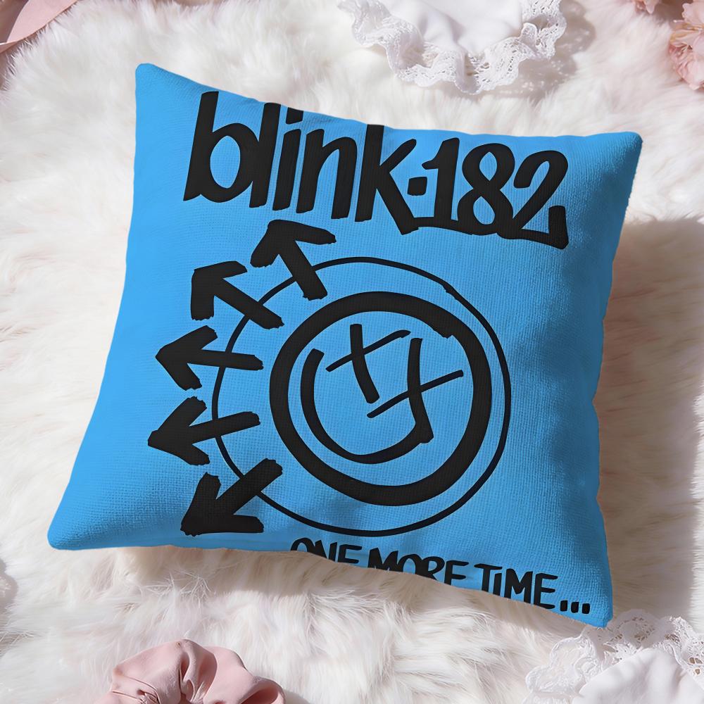 b-Blink-182 band Cushion Cover Premium Comfort Reversible Pillow Cove -Two in One Design for Any Room & Car Interior