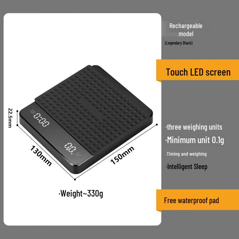 ZISIZ Timed Coffee Scale with LED Display