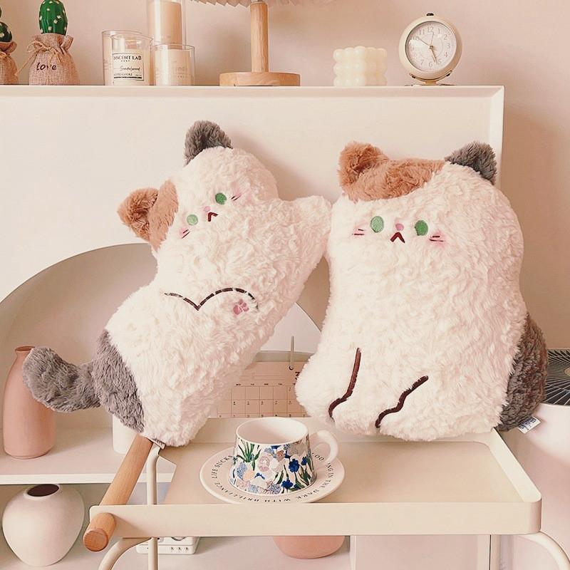 Calico Cat Plush Toy With Pp Cotton Filling For Soft Sleep Pillow Kids Gift