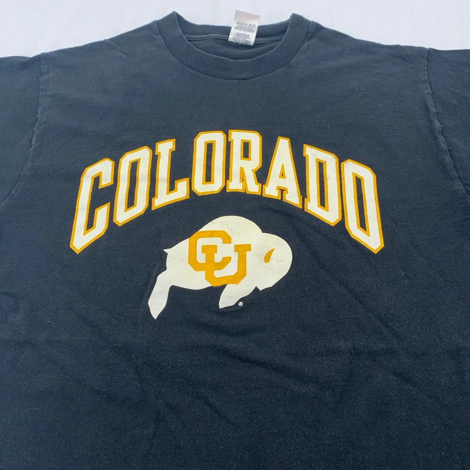 

vintage 90s UNIVERSITY OF COLORADO BUFFALOES FOOTBALL T-Shirt M S