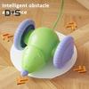 Smart Electric Mice Cat Toy Rechargeable Automatic Moving Mouse Car Toy with LED Lights Interactive Cat Teaser for Indoor Cats