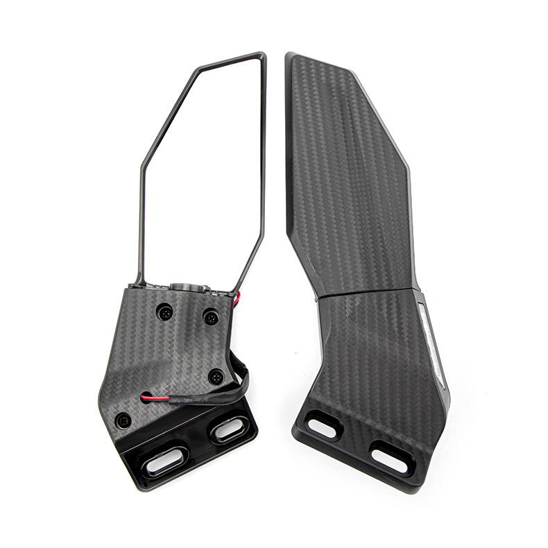 Kolip Motorcycle Rearview Mirror With Led Turn Signal Lights as picture show