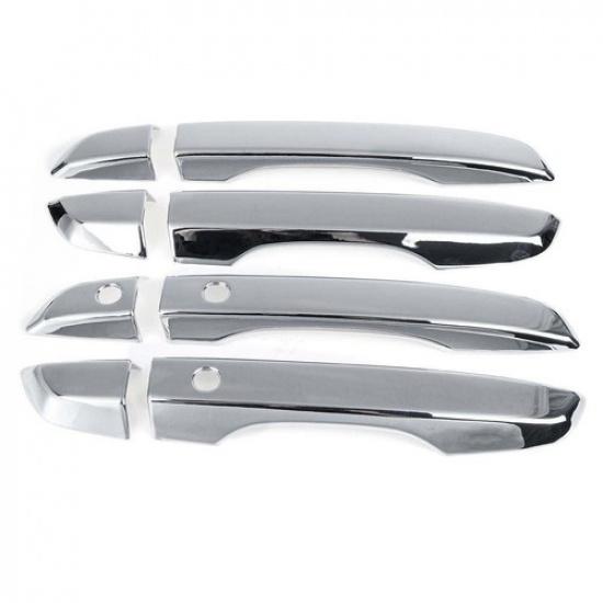 8Pcs Car Exterior Door Handle Trim Cover For Honda Civic 10th Gen 2016-