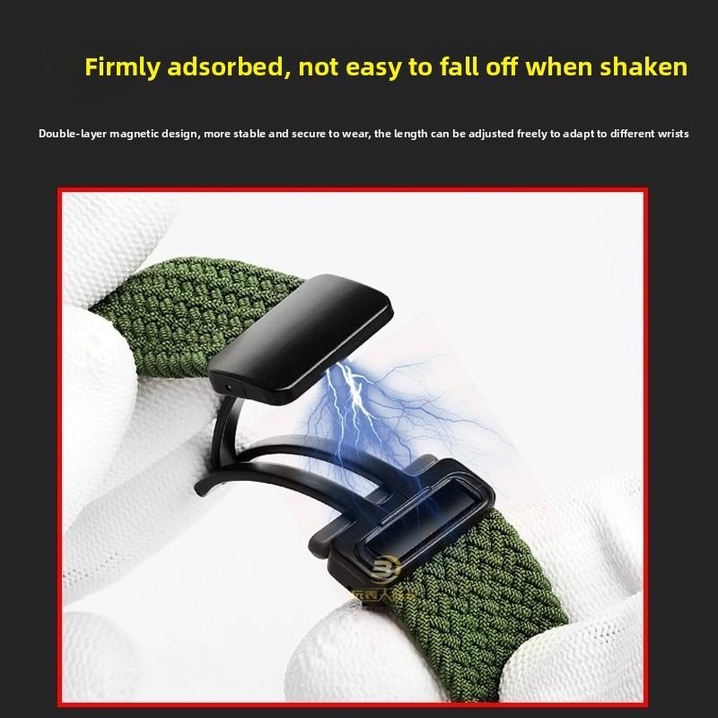 18mm Quick-release Strap For Casio DW-291H/DW-290 W-218H/W-219H Knitted Nylon Canvas Watch Band Men's Magnetic Clasp Wrist Band