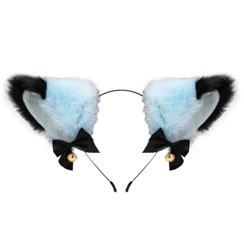 Cat Ears Bell Headband - Cosplay Catwoman Hair Accessory for Christmas & Halloween