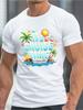 Unisex-T-Shirt mit Aufdruck „It's Cruise Time“ – Lässiges Kurzarm-T-Shirt mit Rundhalsausschnitt
