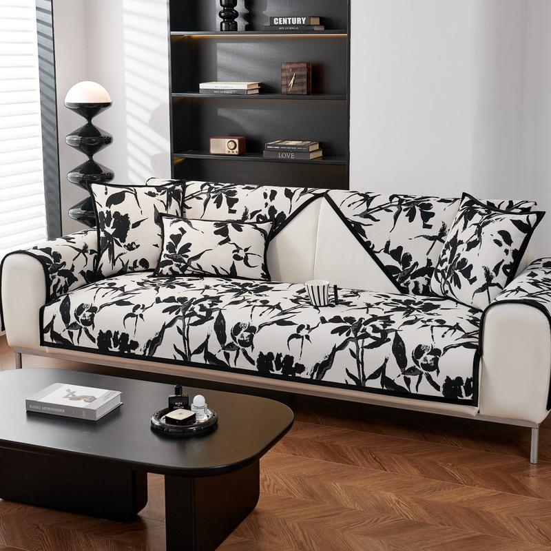 Light Luxury Small Fragrance Sofa Cushion Chenille Cushion Sofa Cover Non-slip Four-season Machine Washable Sofa Cover