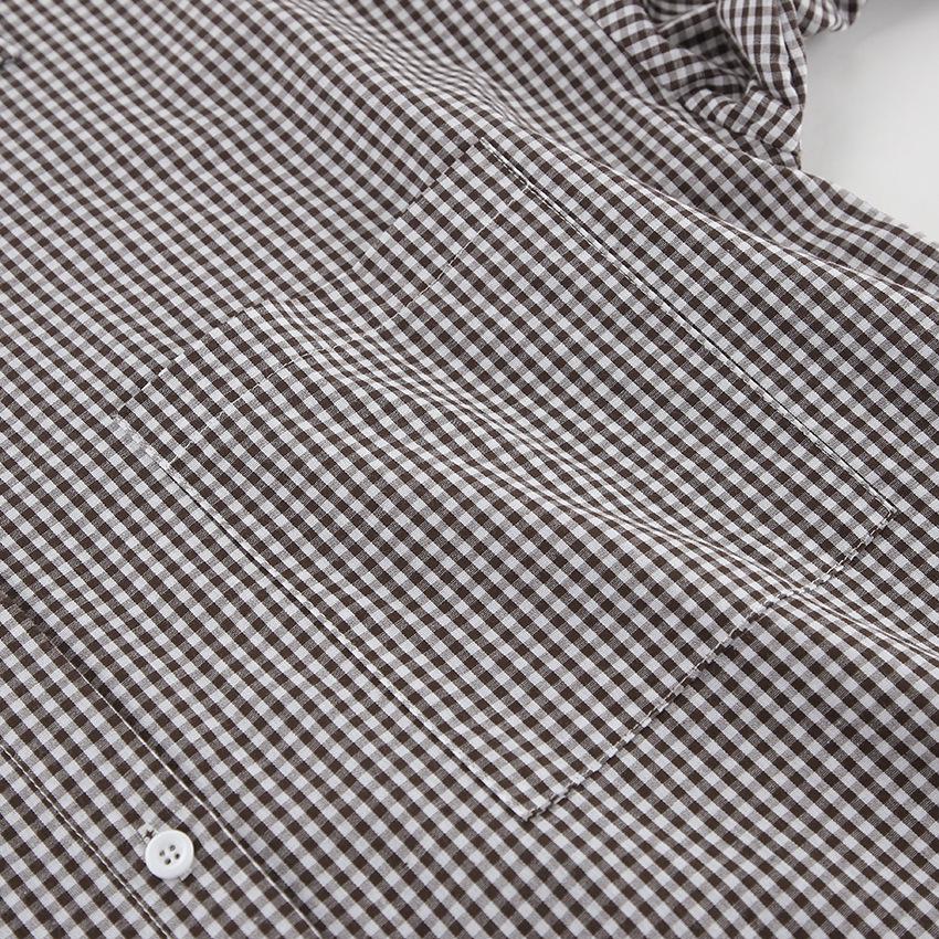 European American Plaid Cotton Women's Loose Fashion Shirt - Autumn/Winter 2024 Trend