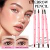 Chopper-förmiger Augenbrauenstift, Natürlich und Extrem Fein, Doppelseitig, Wasserfest und Schweißresistent, Lang anhaltend, Wischfest, Natürliche Augenbrauen