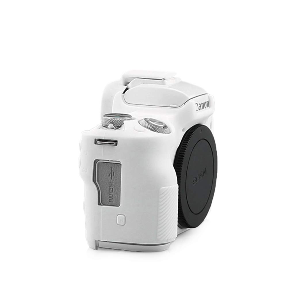Kinokoo Silicone Camera Case for Canon EOS Kiss Kiss M50 Mark 2 Digital Simple Design M/EOS M2/EOS M50/EOS Cameras, (WT)