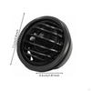Round Air Outlet Adjustable Conditioning Black Vent Deflector for RV Owners, Practical