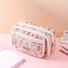 Cartoon Cute Capybara Pencil Case Students Multi-Functional Pen Bag Stationery Storage Box Large Capacity Stationery Box