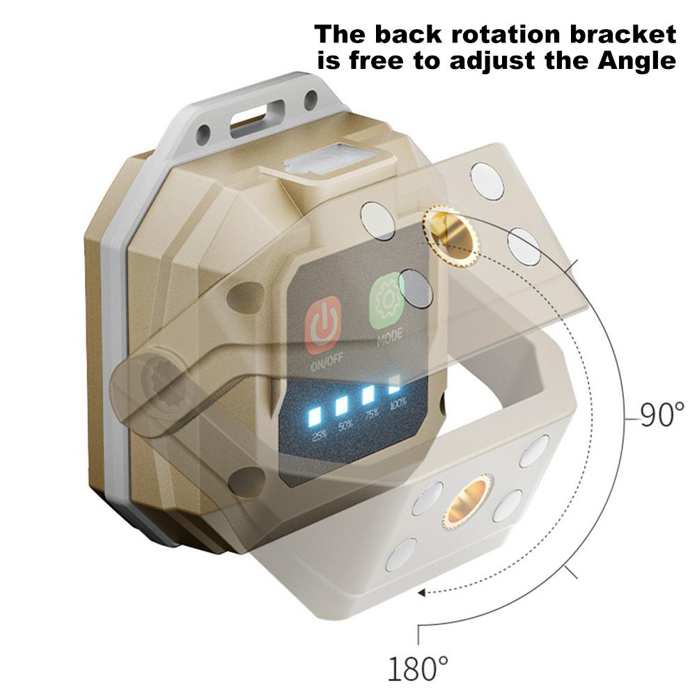 COB LED Inspection Light Waterproof Portable Torch Light with Magnetic Base Rechargeable for Car Repair Home Garage Emergency