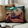 Band GGorillaz Music Pillow Covers Cartoon Sofa Decorative Home Doublesided Printing Short Plush Cute Cushion Cover
