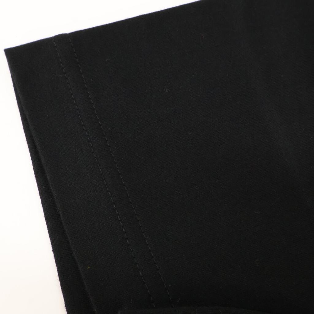 1piu1uguale3 MRT289 Black BACK LEAF V-NECK TEE V-neck T-shirt Tops 4 blackUsed