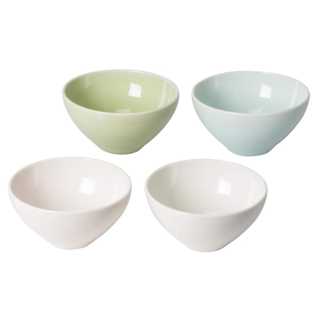 Apex Heart Small Bowl Set in Wooden Box Made in Japan Razi Brush Laugh - - ES-1193