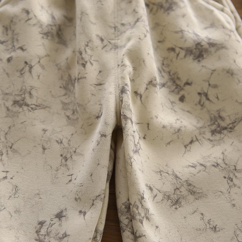 2025 Boys' Tie-Dye Sweatshirt & Crossbody Bag Set - Long Sleeve, Round Neck, Korean Style Two-Piece for Autumn & Spring