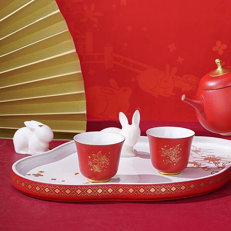 

Gongli Forbidden City Lucky Rabbit Ceramic Tea Set